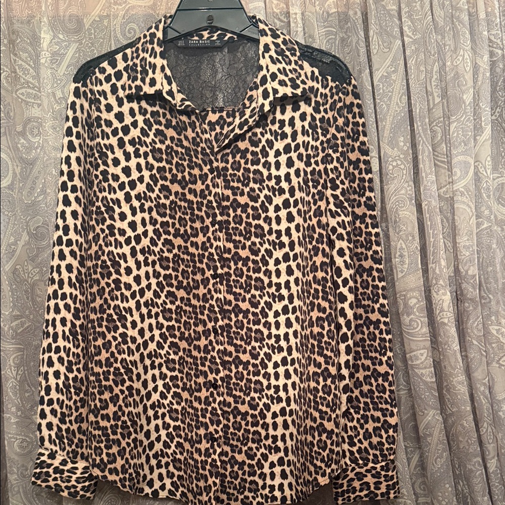 Zara Leopard Print Women's Top